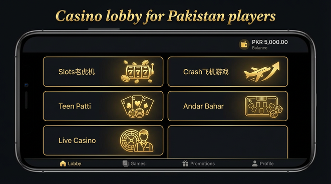 Lobby view of TG299 Game for Pakistan users